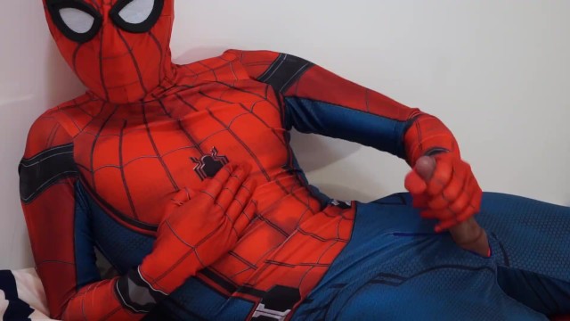 Spiderman Yaoi Porn - Lustful Spiderman Masturbates, Discharges Web. watch online