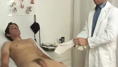 Doctor Penis Porn - Horny male gay doctors and medical penis check porn I had twisted my ankle  while playing at Gay0Day