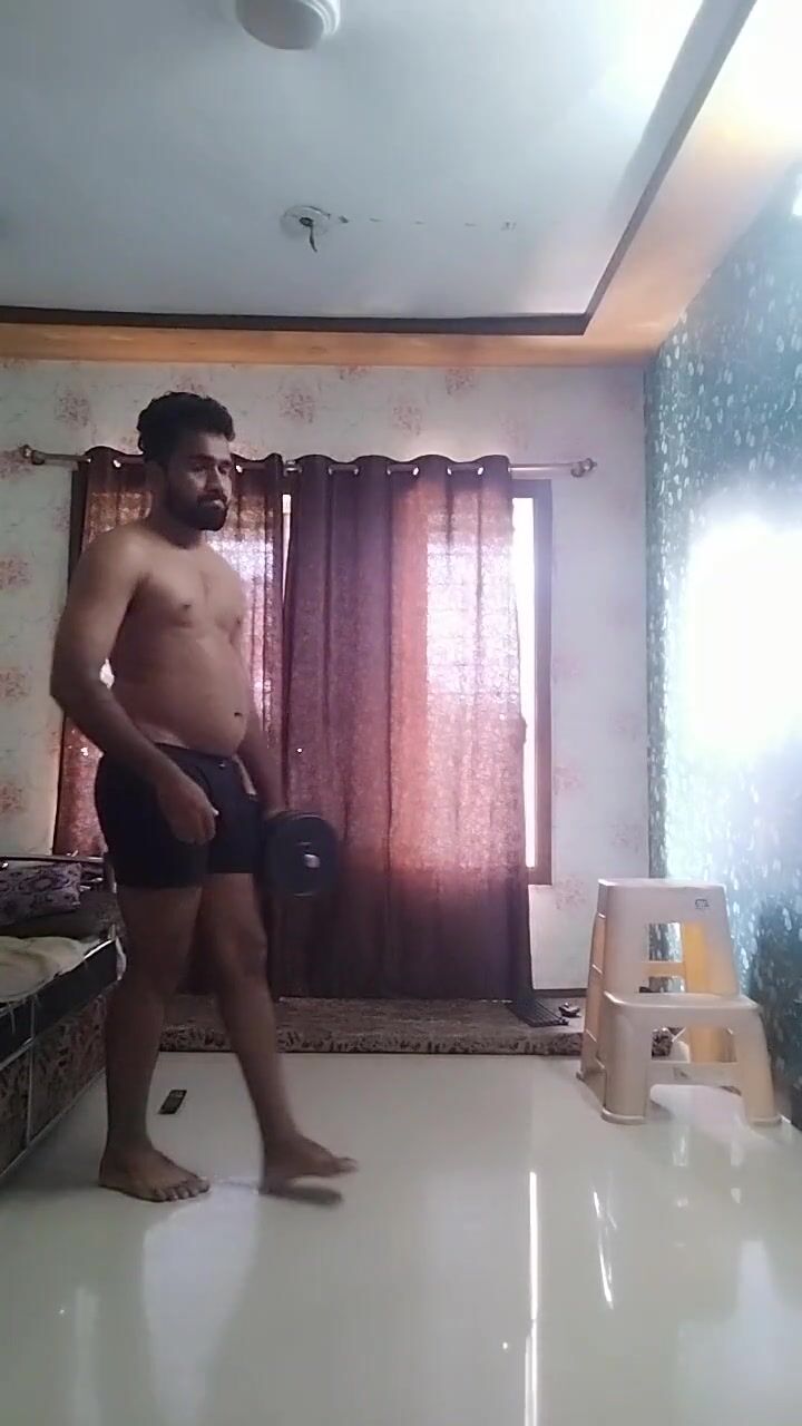 Indian Gym - Indian boy workout and hard gym watch online