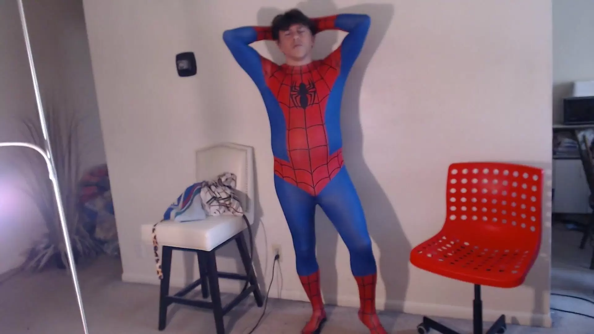 Pornstar Maolo Cums in Spiderman Cosplay! watch online