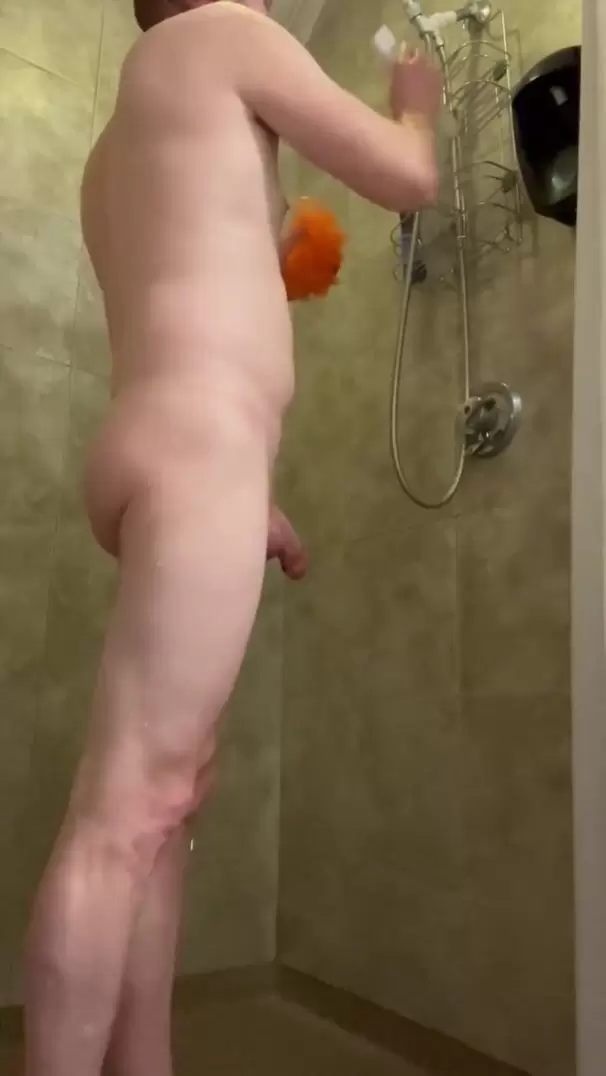 606px x 341px - Hot RedHead takes a Shower and Jerks off to You! at Gay0Day
