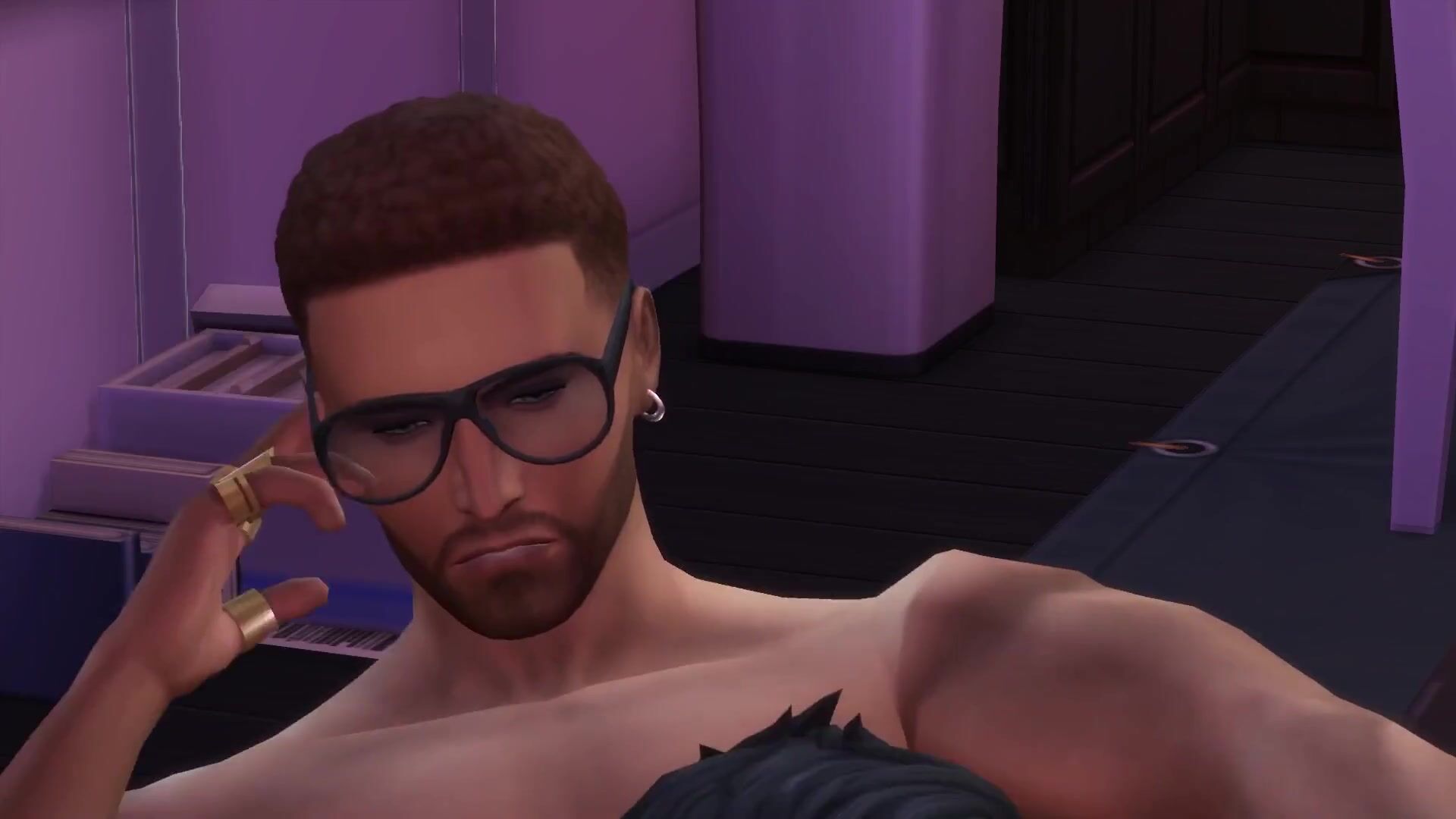 Roommate Deepthroat - Poor Twink deals with his straight roommates after work stress (ROUGH,  DEEPTHROAT, Sims 4) watch online