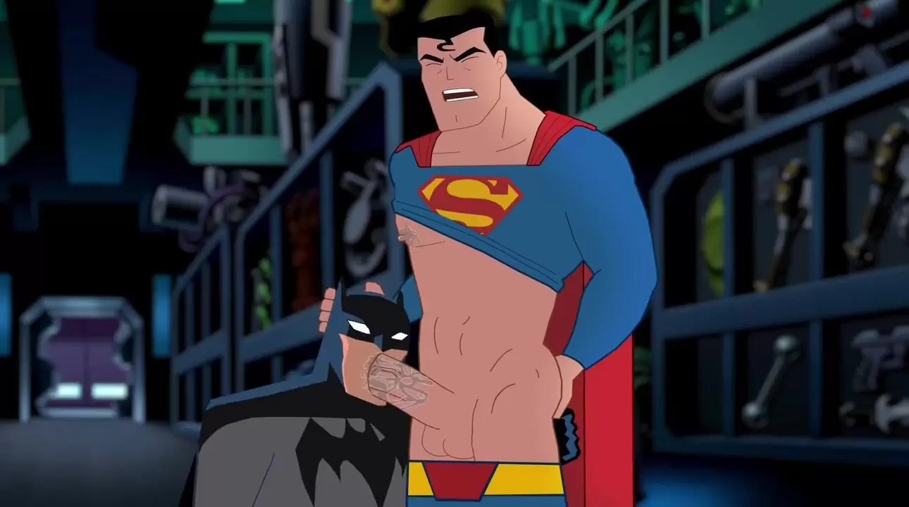 Batman Cartoon Sex - Superman fucks Batman at Gay0Day