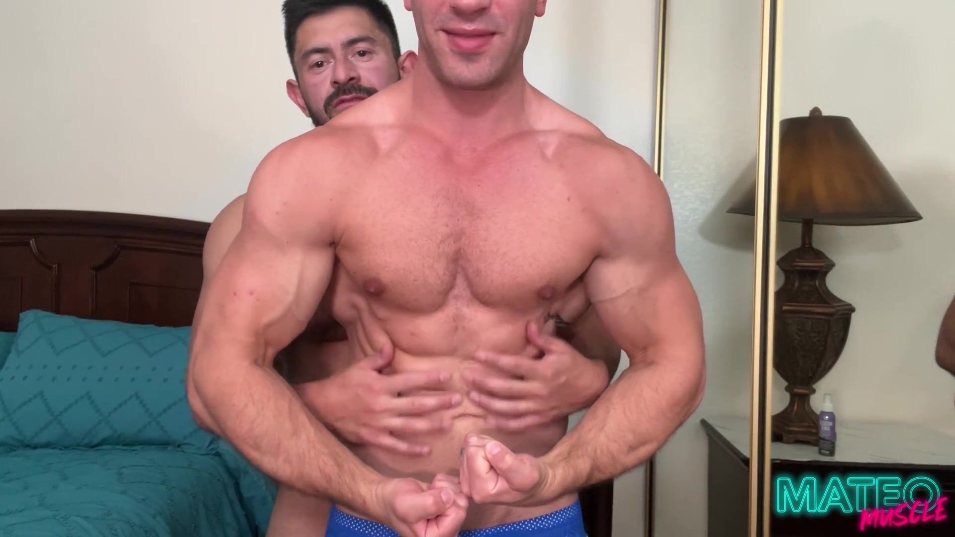 Bi-curious Gym Bros Muscle Worship and Fuck