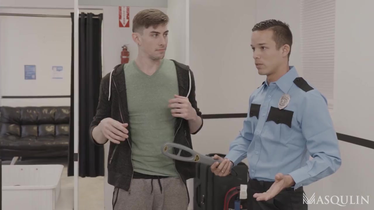 Airport Security Porn Xhamster - Airport Security Michael DelRay take Jack Hunter for a Private Examination  watch online