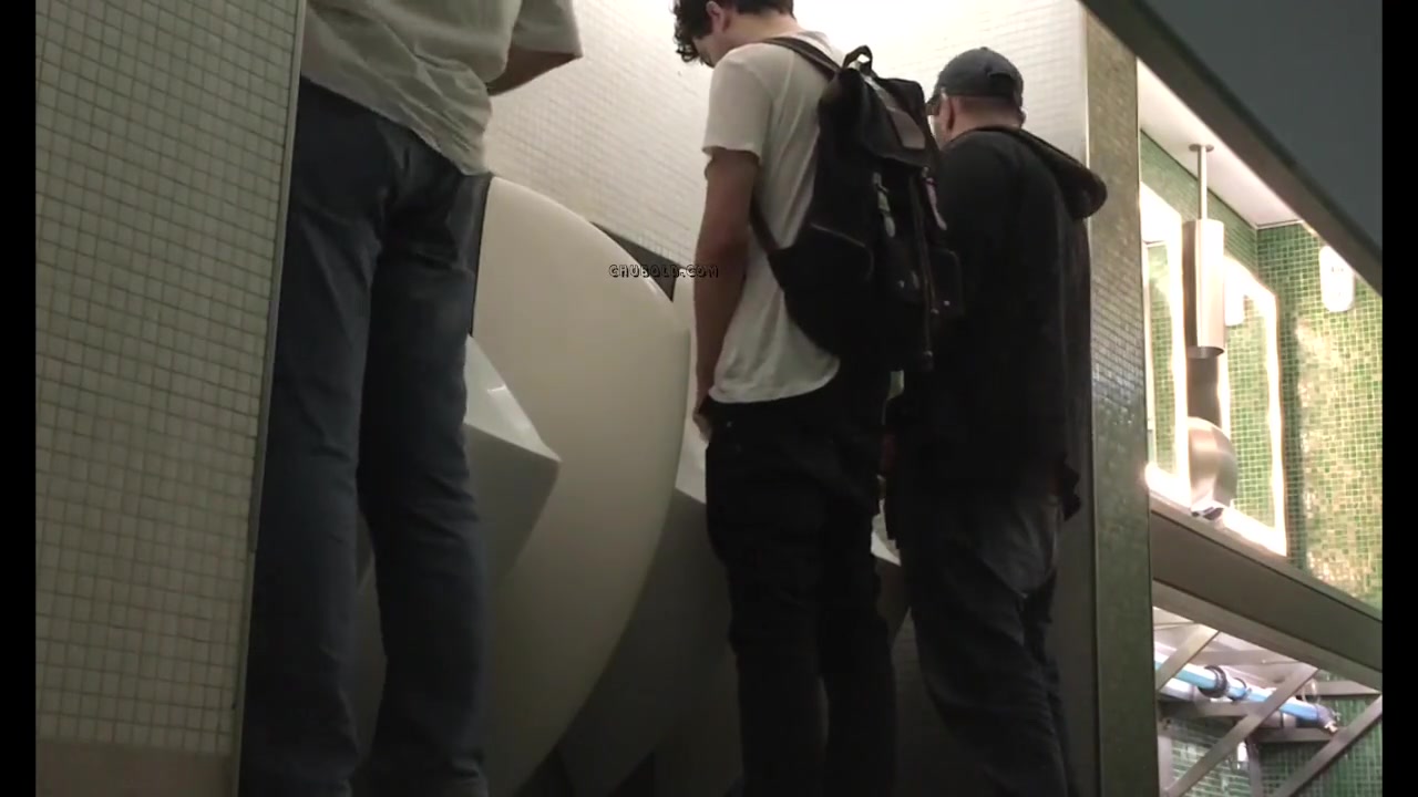Guys Jerking off at the Urinals watch online