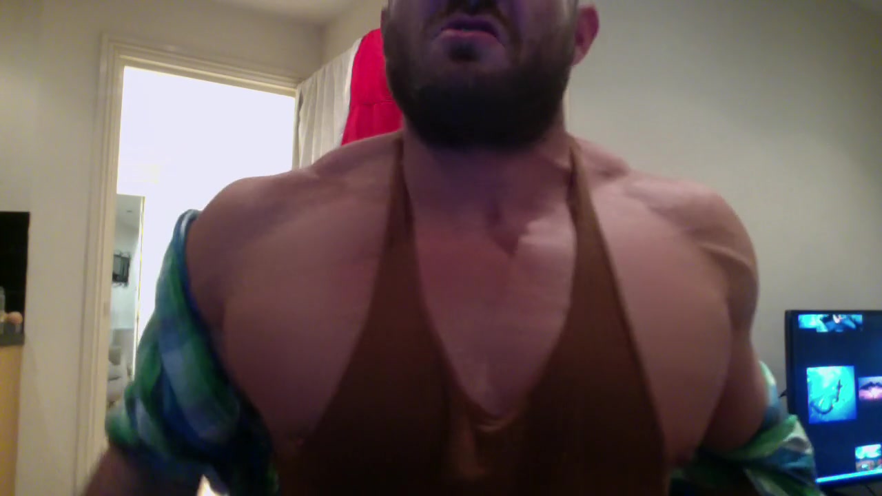 HugeandHung Muscle Worship Domination Strip and Flex watch online