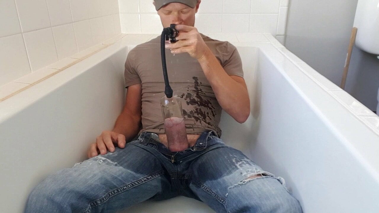 Pissing in a penis pump watch online