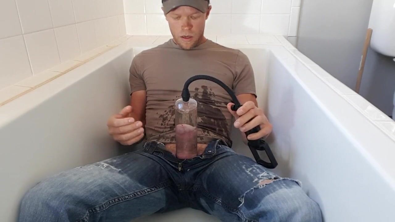 Pissing in a penis pump watch online