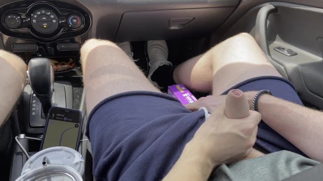 Drunk Handjob In Car - Giving my buddy a handjob on the highway while driving watch online