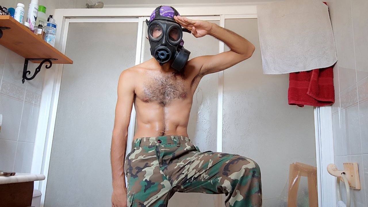 Gas Mask Gay Porn - Military With A Gas-Mask at Gay0Day