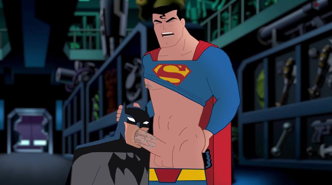 Batman Blowjob - Superman fucks Batman watch online