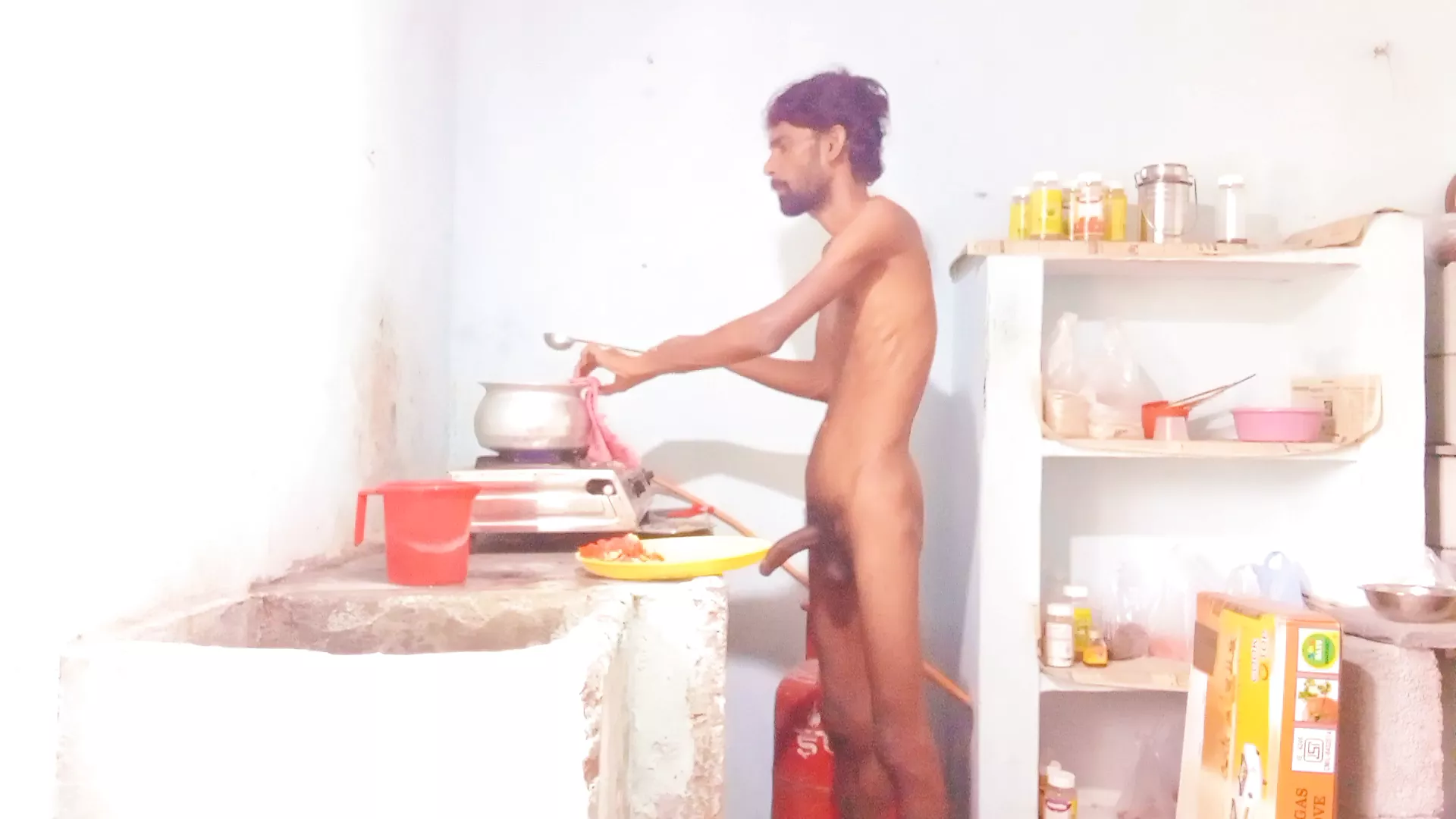 Hot boy Rajeshplayboy993 Cooking video part 2. Fingering in the ass,  masturbating big nice cock watch online