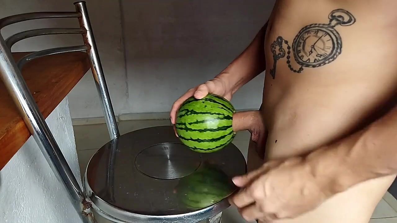 Guy Fucks A Watermelon