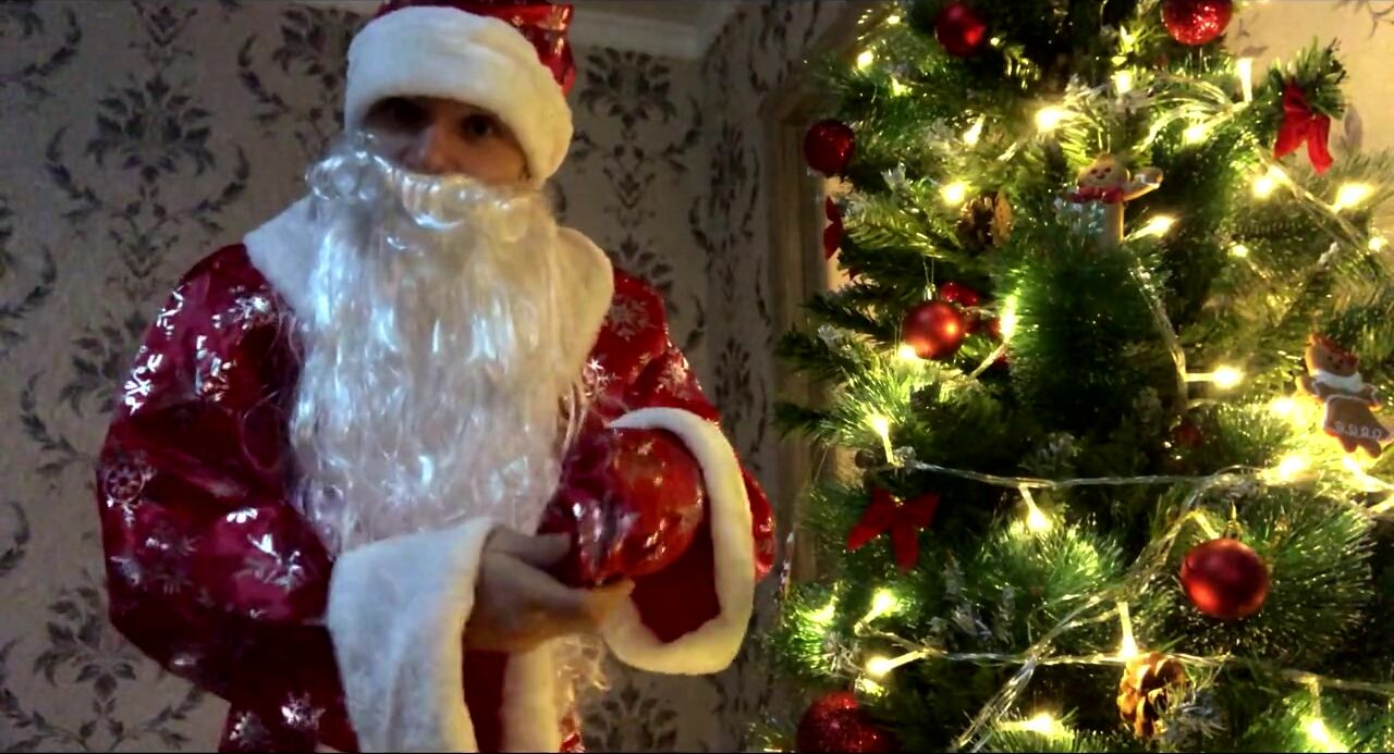 Bad SANTA CLAUS gives you hot CUM for Christmas!!! Dirty talk! Cosplay watch online